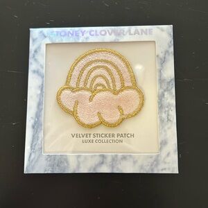 Cute rainbow velvet sticker patch